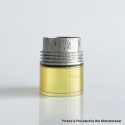Rekavape F-Dama Extender Tank for Monarchy Ost Old School MTL and DL RTA Atomizer - Silver + Brown, 316 Stainless Steel + PEI