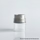 Rekavape F-Dama Extender Tank for Monarchy Ost Old School MTL and DL RTA Atomizer - Silver + Translucent, 316SS + PCTG