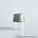 Rekavape F-Dama Extender Tank for Monarchy Ost Old School MTL and DL RTA Atomizer - Silver + Translucent, 316SS + PCTG