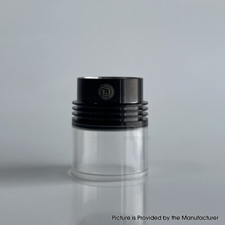 Rekavape Extender Tank for Monarchy Ost Old School MTL and DL RTA Atomizer - Black + Translucent, 316 Stainless Steel + PCTG