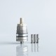 Rekavape Ost Old School Style DL RTA F-Dama Atomizer - Silver + Beige, 316SS + PEEK + PCTG, 3ml, Air Pin 2, 2.5, 3, 3.5mm, 22mm