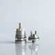 Rekavape Ost Old School Style DL RTA F-Dama Atomizer - Silver + Beige, 316SS + PEEK + PCTG, 3ml, Air Pin 2, 2.5, 3, 3.5mm, 22mm