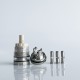 Rekavape Ost Old School Style DL RTA F-Dama Atomizer - Silver + Beige, 316SS + PEEK + PCTG, 3ml, Air Pin 2, 2.5, 3, 3.5mm, 22mm