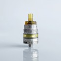 Rekavape Ost Old School Style DL RTA F-Dama Atomizer - Silver + Brown, 316SS + PEI + PEI, 3ml, Air Pin 2, 2.5, 3, 3.5mm, 22mm