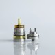 Rekavape Ost Old School Style DL RTA F-Dama Atomizer - Silver + Brown, 316SS + PEI + PEI, 3ml, Air Pin 2, 2.5, 3, 3.5mm, 22mm