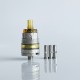 Rekavape Ost Old School Style DL RTA F-Dama Atomizer - Silver + Brown, 316SS + PEI + PEI, 3ml, Air Pin 2, 2.5, 3, 3.5mm, 22mm