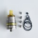 Rekavape Ost Old School Style DL RTA F-Dama Atomizer - Silver + Brown, 316SS + PEI + PEI, 3ml, Air Pin 2, 2.5, 3, 3.5mm, 22mm