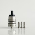 Rekavape Ost Old School Style DL RTA F-Dama Atomizer - Silver + Black, 316SS + POM + PCTG, 3ml, Air Pin 2, 2.5, 3, 3.5mm, 22mm
