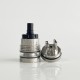 Rekavape Ost Old School Style DL RTA F-Dama Atomizer - Silver + Black, 316SS + POM + PCTG, 3ml, Air Pin 2, 2.5, 3, 3.5mm, 22mm