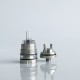 Rekavape Ost Old School Style DL RTA F-Dama Atomizer - Silver + Translucent, 316SS + PCTG, 3ml, Air Pin 2, 2.5, 3, 3.5mm, 22mm
