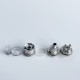 Rekavape Ost Old School Style DL RTA F-Dama Atomizer - Silver + Translucent, 316SS + PCTG, 3ml, Air Pin 2, 2.5, 3, 3.5mm, 22mm