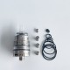 Rekavape Ost Old School Style DL RTA F-Dama Atomizer - Silver + Translucent, 316SS + PCTG, 3ml, Air Pin 2, 2.5, 3, 3.5mm, 22mm
