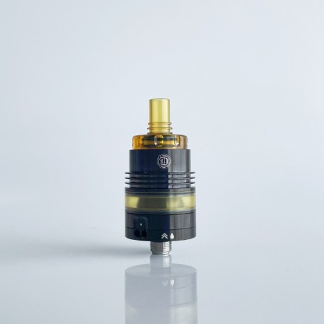 Rekavape Ost Old School Style DL RTA Atomizer - Black + Brown, 316SS + PEI + PEI, 3ml, Air Pin 2, 2.5, 3, 3.5mm, 22mm