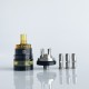 Rekavape Ost Old School Style DL RTA Atomizer - Black + Brown, 316SS + PEI + PEI, 3ml, Air Pin 2, 2.5, 3, 3.5mm, 22mm