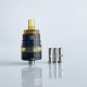 Rekavape Ost Old School Style DL RTA Atomizer - Black + Brown, 316SS + PEI + PEI, 3ml, Air Pin 2, 2.5, 3, 3.5mm, 22mm