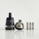 Rekavape Ost Old School Style DL RTA Atomizer - Black + Black, 316SS + POM + PCTG, 3ml, Air Pin 2, 2.5, 3, 3.5mm, 22mm