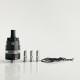 Rekavape Ost Old School Style DL RTA Atomizer - Black + Black, 316SS + POM + PCTG, 3ml, Air Pin 2, 2.5, 3, 3.5mm, 22mm