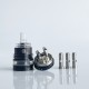 Rekavape Ost Old School Style DL RTA Atomizer - Black + Translucent, 316SS + PCTG + PCTG, 3ml, Air Pin 2, 2.5, 3, 3.5mm, 22mm