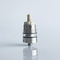 Rekavape Ost Old School Style DL RTA Atomizer - Silver + Beige, 316SS + PEEK + PCTG, 3ml, Air Pin 2, 2.5, 3, 3.5mm, 22mm