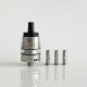 Rekavape Ost Old School Style DL RTA Atomizer - Silver + Black, 316SS + POM + PCTG, 3ml, Air Pin 2, 2.5, 3, 3.5mm, 22mm