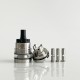 Rekavape Ost Old School Style DL RTA Atomizer - Silver + Black, 316SS + POM + PCTG, 3ml, Air Pin 2, 2.5, 3, 3.5mm, 22mm