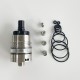 Rekavape Ost Old School Style DL RTA Atomizer - Silver + Black, 316SS + POM + PCTG, 3ml, Air Pin 2, 2.5, 3, 3.5mm, 22mm