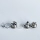 Rekavape Ost Old School Style DL RTA Atomizer - Silver + Translucent, 316SS + PCTG + PCTG, 3ml, Air Pin 2, 2.5, 3, 3.5mm, 22mm