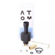 SXK PROtocol Atom Style Bridge RBA for Boro Devices / Billet / BB Mod Kit - Black, 316SS, 3.5mm / 4.0mm Air Pin