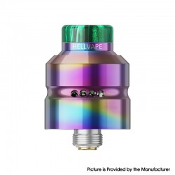 [Ships from Bonded Warehouse] Authentic Hellvape Dead Rabbit Mini RDA Tank Atomizer - Rainbow, BF Pin, 20mm Diameter