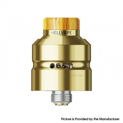 [Ships from Bonded Warehouse] Authentic Hellvape Dead Rabbit Mini RDA Tank Atomizer - Gold, BF Pin, 20mm Diameter