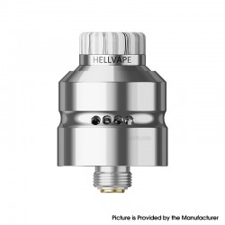 [Ships from Bonded Warehouse] Authentic Hellvape Dead Rabbit Mini RDA Tank Atomizer - Silver, BF Pin, 20mm Diameter