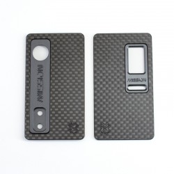 SXK MISSION XV DotMission Style Panels System DMPS Set - Black, Carbon Fiber Panels + Black Aluminum Inners + Titanium Buttons