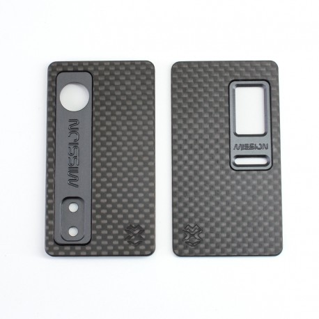 SXK MISSION XV DotMission Style Panels System DMPS Set - Black, Carbon Fiber Panels + Black Aluminum Inners + Titanium Buttons