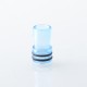 Monarchy Tapered Style 510 Drip Tip - Translucent Blue, Acrylic