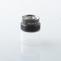 Rekavape Extender Tank for Monarchy Ost Old School MTL and DL RTA Atomizer - Black + Translucent, 316 Stainless Steel + PCTG