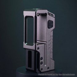 Authentic GD Mods D.Box V2 60W AIO Boro Mod - Gun Metal, VW 1~60W, 1 x 18650, YiHi SX600HL Chipset