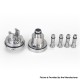SXK Monarchy Ost Old School Style MTL Base for Ost Old School MTL / DL RTA Atomizer - Silver, Air Pin 0.8, 1.0, 1.2, 1.5, 1.8mm