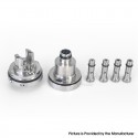 SXK Monarchy Ost Old School Style MTL Base for Ost Old School MTL / DL RTA Atomizer - Silver, Air Pin 0.8, 1.0, 1.2, 1.5, 1.8mm