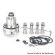 SXK Monarchy Ost Old School Style MTL Base for Ost Old School MTL / DL RTA Atomizer - Silver, Air Pin 0.8, 1.0, 1.2, 1.5, 1.8mm