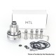 SXK Monarchy Ost Old School Style MTL Base for Ost Old School MTL / DL RTA Atomizer - Silver, Air Pin 0.8, 1.0, 1.2, 1.5, 1.8mm