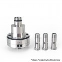 SXK Monarchy Ost Old School Style DL Base for Ost Old School MTL / DL RTA Atomizer - Silver, Air Pin 2.0, 2.5, 3.0, 3.5mm