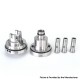 SXK Monarchy Ost Old School Style DL Base for Ost Old School MTL / DL RTA Atomizer - Silver, Air Pin 2.0, 2.5, 3.0, 3.5mm