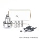 SXK Monarchy Ost Old School Style DL Base for Ost Old School MTL / DL RTA Atomizer - Silver, Air Pin 2.0, 2.5, 3.0, 3.5mm