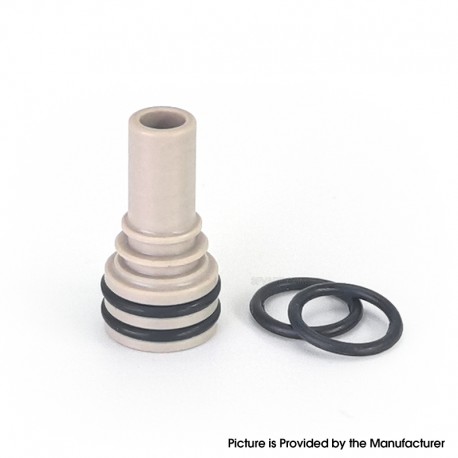 SXK 510 Drip Tip for Monarchy Ost Old School MTL / DL RTA Atomizer - Beige, PEEK