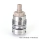 SXK Monarchy OST Old School Style DL RTA Rebuildable Tank Atomizer - Silver, Air Pins 2, 2.5, 3, 3.5mm, 22mm Diameter