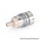 SXK Monarchy OST Old School Style DL RTA Rebuildable Tank Atomizer - Silver, Air Pins 2, 2.5, 3, 3.5mm, 22mm Diameter