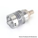 SXK Monarchy OST Old School Style DL RTA Rebuildable Tank Atomizer - Silver, Air Pins 2, 2.5, 3, 3.5mm, 22mm Diameter