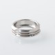 415 Style Slant Ring for 510 Drip Tip - Silver, Stainless Steel
