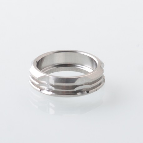 415 Style Slant Ring for 510 Drip Tip - Silver, Stainless Steel
