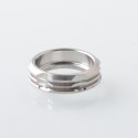 415 Style Slant Ring for 510 Drip Tip - Silver, Stainless Steel